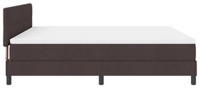 Cama Box Spring com Colchão Cinza Escuro 180x200 cm Tecido