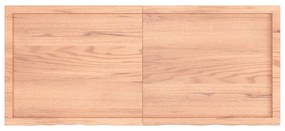 Tampo de mesa 140x60x(2-6) cm carvalho tratado castanho-claro