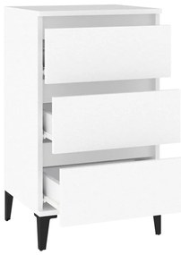 Mesa de cabeceira 40x35x70 cm derivados de madeira branco