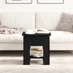 Mesa de Centro vidaXL Carvalho Preto 40x40x42 cm Madeira de Engenharia