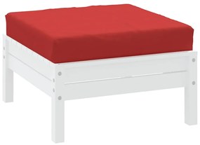 Almofadão p/ móveis de paletes 60x60x9,5cm tecido oxford vermelho