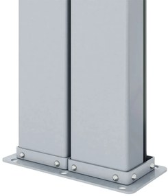 Toldo lateral retrátil 220x1200 cm castanho