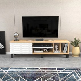 Móvel TV Olyo – Branco Safira – 140x35x40,3 cm