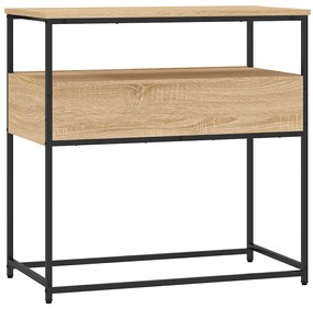 Mesa consola 75x40x75 cm derivados de madeira carvalho sonoma