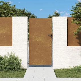 vidaXL Portão de jardim 85x200 cm aço corten