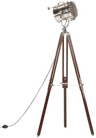 Candeeiro de chão tripé 180 cm madeira de mangueira maciça