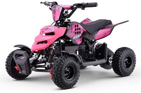 Mini Moto 4 elétrica para crianças Roan Raptor R4 500W Rosa