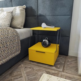 Mesa de Cabeceira Tekoba – Amarela – 42x52x41 cm