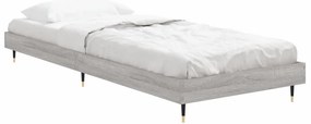 Estrutura cama 75x190 cm derivados de madeira cinzento sonoma