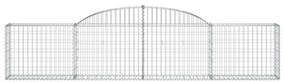 Cestos gabião arqueados 11pcs 300x30x60/80 cm ferro galvanizado