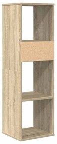 Estante cor carvalho 34x31x112 cm derivados de madeira