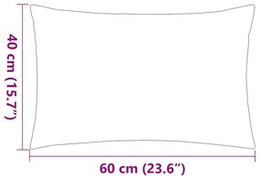 Almofadas para exterior 2 pcs 60x40 cm verde maçã