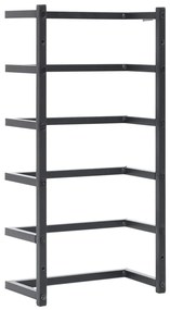 Toalheiro 24x12x48 cm aço preto