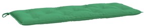 Almofadões banco jardim 2 pcs 120x50x7cm tecido oxford verde