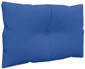 Almofadões para móveis de paletes 3 pcs tecido azul real