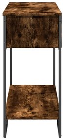 Mesa consola 100x35x74,5cm derivados de madeira carvalho fumado