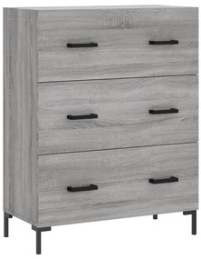 Armário alto 69,5x34x180 cm derivados de madeira sonoma cinza