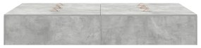 Cama com Armazenamento Cinza Concreto 120x200 cm