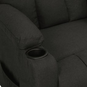 Poltrona reclinável tecido preto