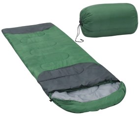 vidaXL Saco-cama 10 ℃ 1000 g verde