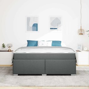 Estrutura da Cama Outros Cinzento escuro 180 x 200 cm tecido