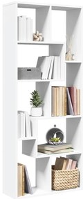 vidaXL Estante divisória 67x25x161,5 cm derivados de madeira branco