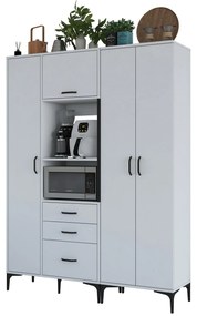 Armário Multiusos JE131 – Branco – 150 x 198,6 x 40 cm