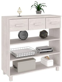 Mesa consola HAMAR 90x35x90 cm pinho maciço branco