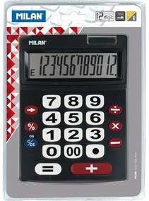 Calculadora Milan Preto (22,5 X 14 X 3 cm)