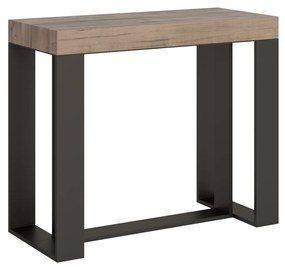 Mesa consola extensível até 300 cm Futura Premium Carvalho Natural e Estrutura antracite