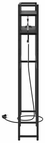 Cabeceira de armazenamento Carvalho Preto 100 cm