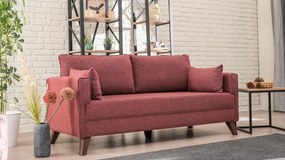 Sofá de 2 Lugares Bella – Vermelho Claret – 177x85x81 cm