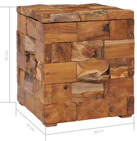 Banco de arrumação madeira de teca maciça