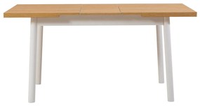 Conjunto de Mesa de Jantar Extensível e Cadeiras Oliver – Branco – Mes