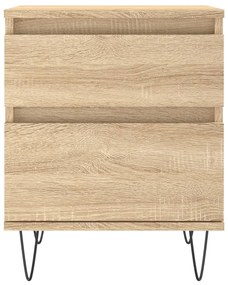 Mesa de cabeceira 40x35x50 cm derivados madeira carvalho sonoma