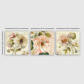 Pintura Decorativa em Tela pmdr45 – Multicolor – 30 x 90 cm