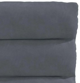 Cadeiras de jantar 2 pcs veludo cinzento-escuro