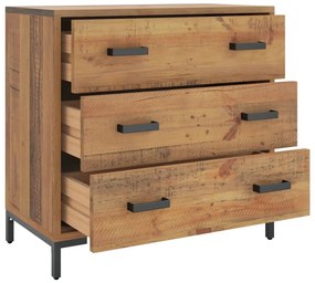 Cómoda 75x35x70 cm pinho maciço