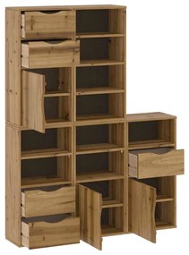 Móveis de apoio 5 pcs ODDA 40x24x79 cm pinho de madeira maciça