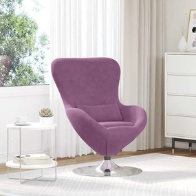 vidaXL Cadeira de Ovo Veludo Roxo