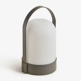 Lâmpada De Mesa Led Sem Fios Para Exterior Agnese Cinza Granito - Sklum