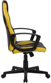 DUDECO - Cadeira Gaming Glendale Preto e Amarelo