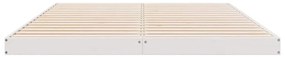 Cama de Chão vidaXL Branca 140x210 cm Madeira Sólida de Pinheiro