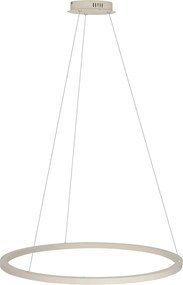 Candeeiro de Suspensão de Design Bege 80cm com LED Regulável em 3 Níveis - Girello