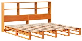 Cama com estante sem colchão 180x200 cm madeira maciça