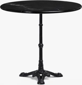 Mesa De Bar Em Mármore Roma Mármore Negro Marquina & Redondo & Preto - Sklum