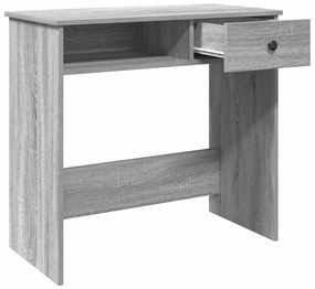 Secretária 80x40x75 cm derivados de madeira cor cinzento sonoma