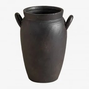 Vaso Em Cerâmica Lizete Preto - Sklum