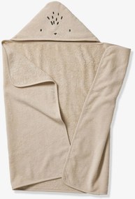 Capa de banho Basics, com algodão reciclado, para bebé bege-areia