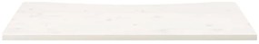 Tampo de secretária 110x55x2,5 cm pinho maciço branco